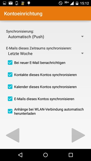 Wählen Sie WEITER