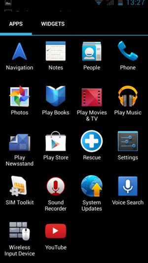 Scroll to  and select Settings