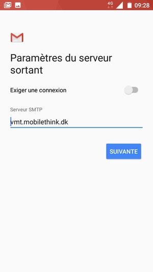 Désactiver le Exiger une connexion et sélectionnez SUIVANTE