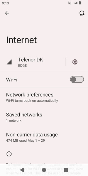 Turn on Wi-Fi