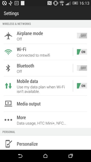 Select Mobile data
