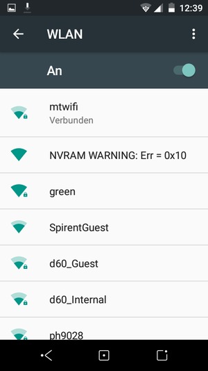 Sie sind nun mit dem WLAN-Netzwerk verbunden