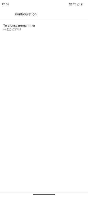 Vælg Telefonsvarernummer