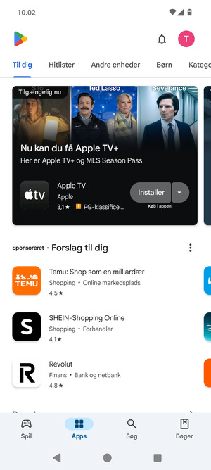 Vælg Søg