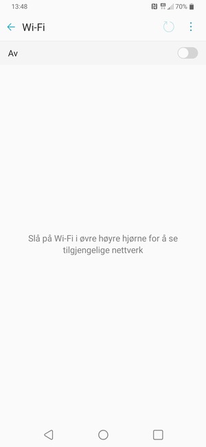 Slå på Wi-Fi