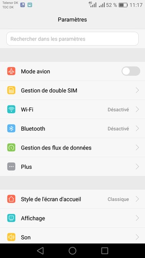 Sélectionnez Wi-Fi