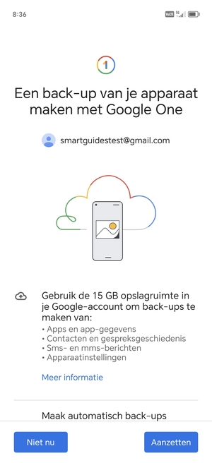 Selecteer Aanzetten