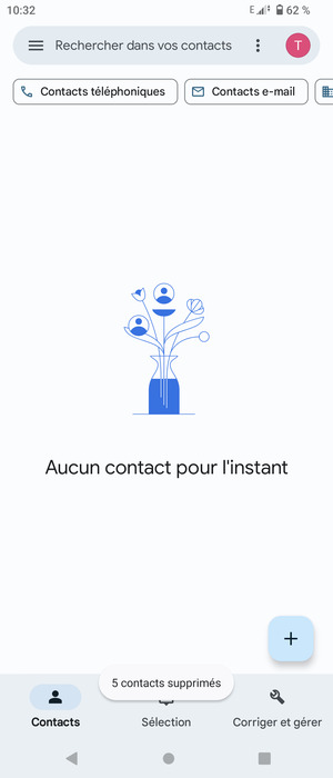 Sélectionnez Corriger et gérer