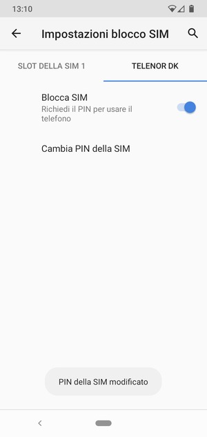 Il tuo PIN della SIM è stato modificato