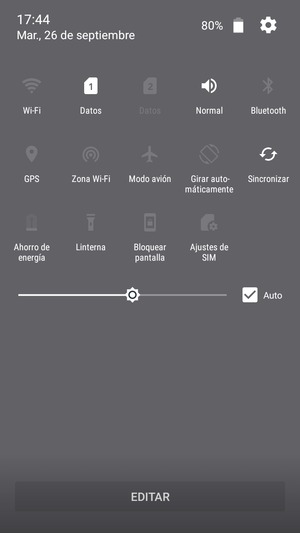 Marque la casilla de verificación Auto