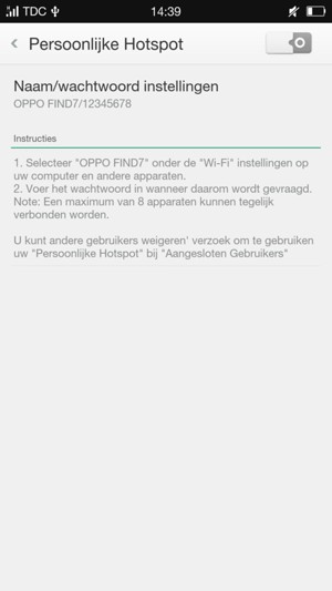 Selecteer Naam/wachtwoord instellingen