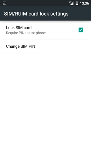 Select Change SIM PIN