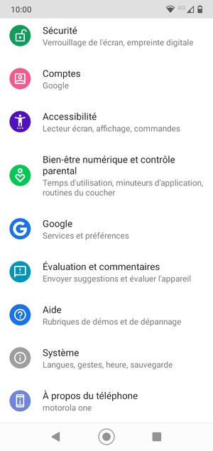 Faites défiler et sélectionnez Sécurité