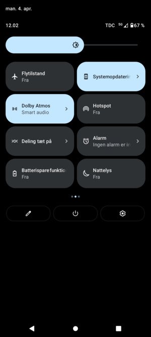 Vælg Batterisparefunktion