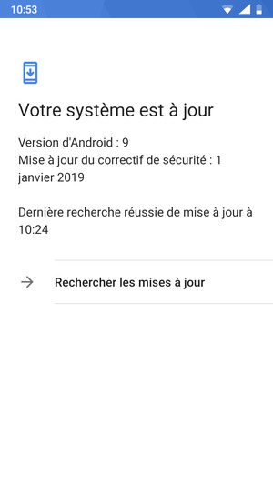 Sélectionnez Rechercher les mises à jour