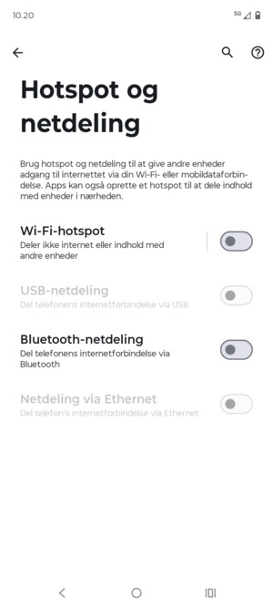 Vælg Wi-Fi-hotspot