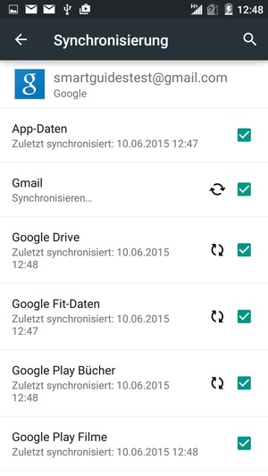 Ihre Daten werden synchronisiert