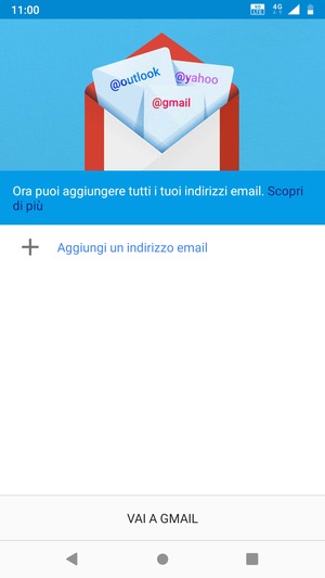 Seleziona Aggiungi un indirizzo email
