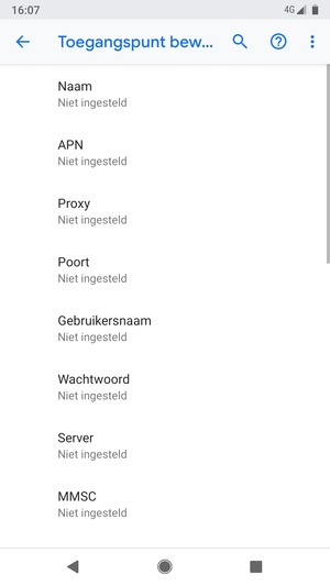 Voer internetgegevens in