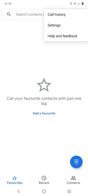 Select Settings