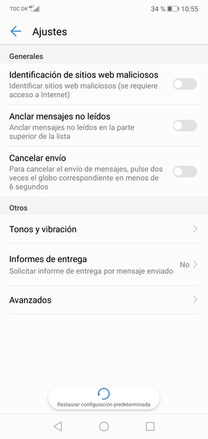 Seleccione Avanzados