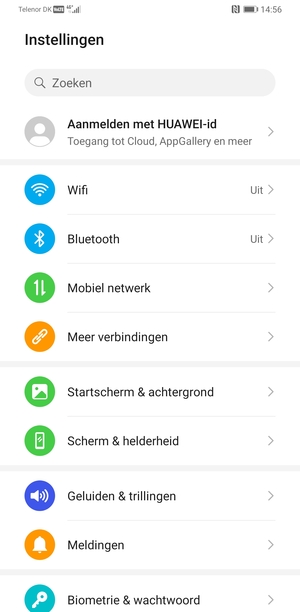Selecteer Mobiel netwerk