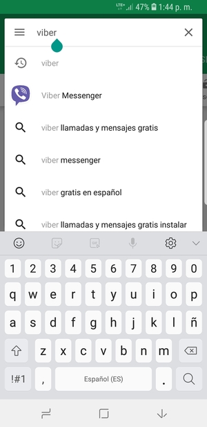 Introduzca el nombre de la aplicación y seleccione Buscar