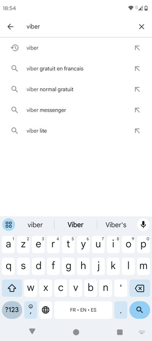 Saisissez le nom de l'appli et sélectionnez Rechercher