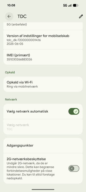 Scroll til og vælg Adgangspunkter