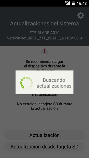 Espere a que la búsqueda termine