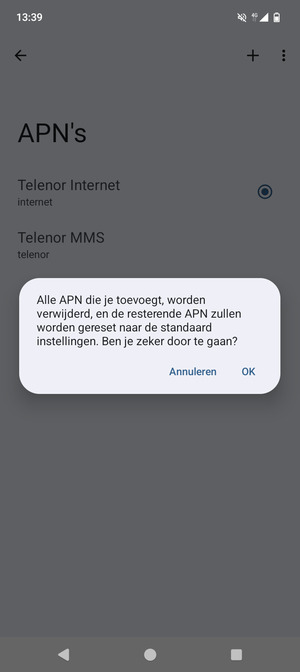 Selecteer OK