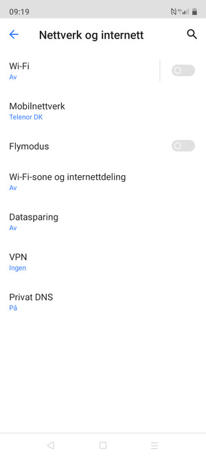 Velg Wi-Fi