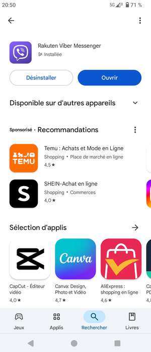 Sélectionnez Ouvrir