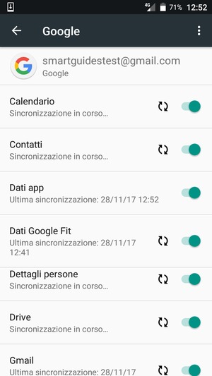 Le tue informazioni verranno sincronizzate