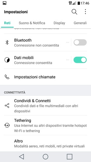 Seleziona Reti e Altro