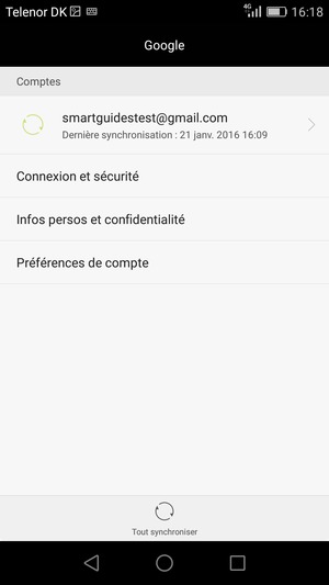 Sélectionnez votre compte