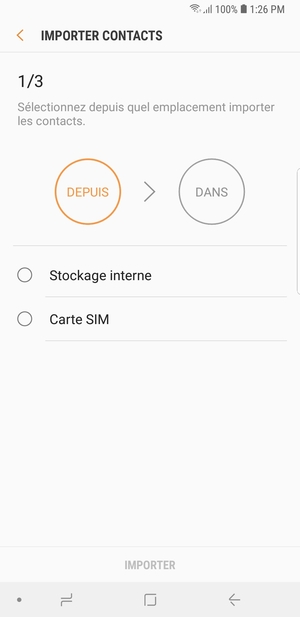 Sélectionnez Carte SIM