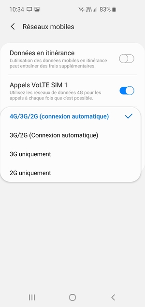 Sélectionnez votre option préférée