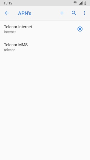 Selecteer de Menu-knop