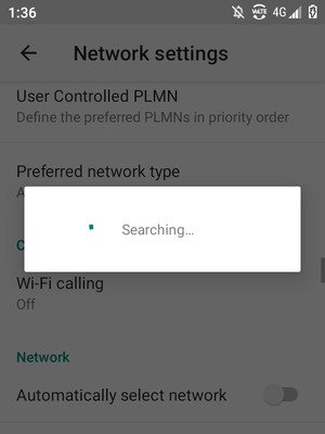 Wait for the search to finish