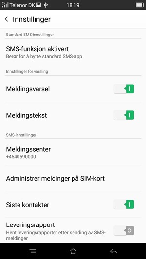 Velg Meldingssenter