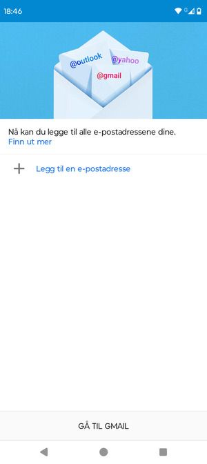Velg Legg til en e-postadresse