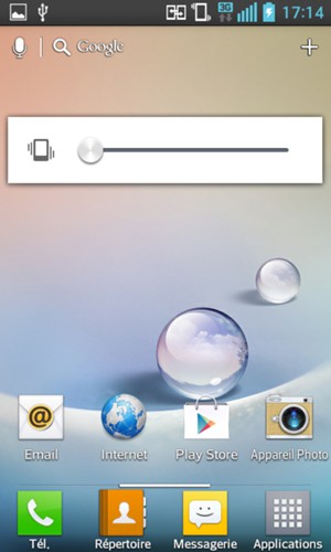 Appuyez une fois de plus pour passer en mode vibreur, qui est approuvé par une courte vibration