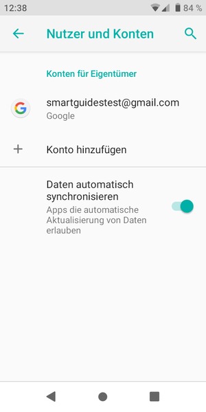 Wählen Sie Ihr Google Konto