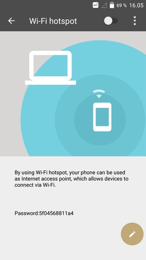 Velg Konfigurer Wi-Fi-sone
