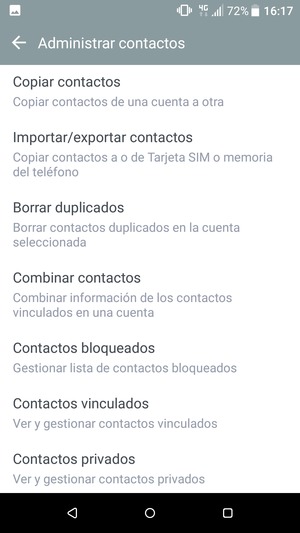 Seleccione Importar/exportar contactos