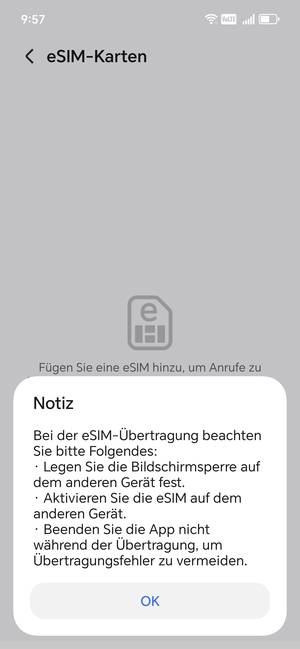 Wählen Sie OK