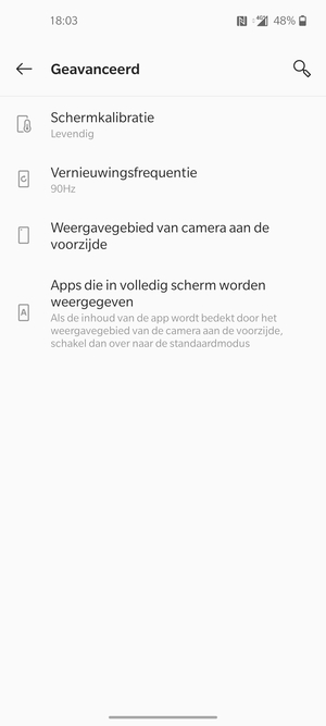 Selecteer Vernieuwingsfrequentie