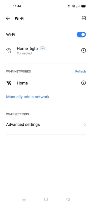 You are now connected to the Wi-Fi network