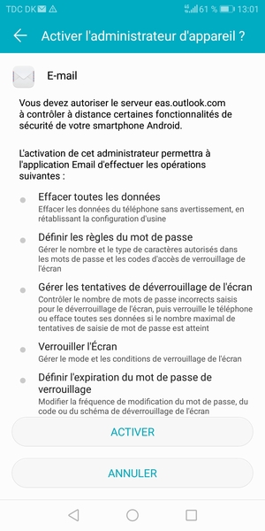 Sélectionnez ACTIVER